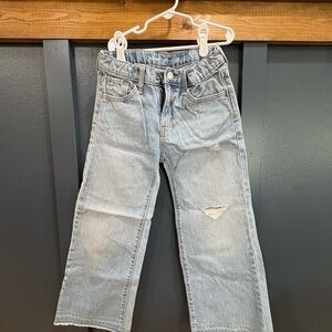Old Navy Girls Distressed Light Blue Jeans